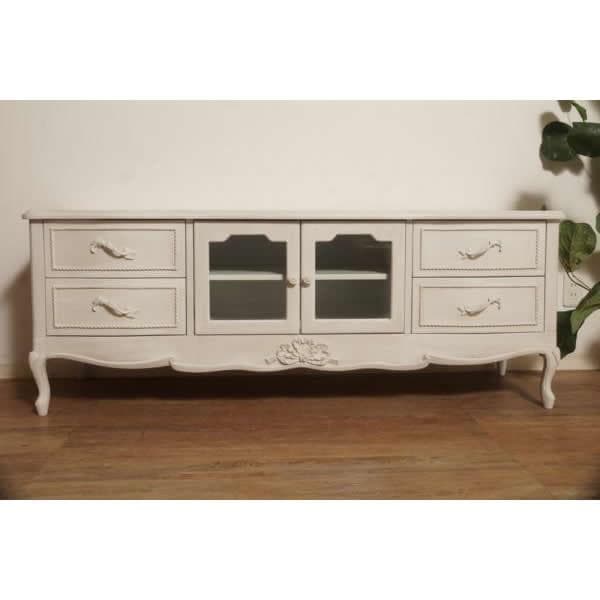 【新品】ハンプトン　リビングボード　アンティークホワイト　アウトレット