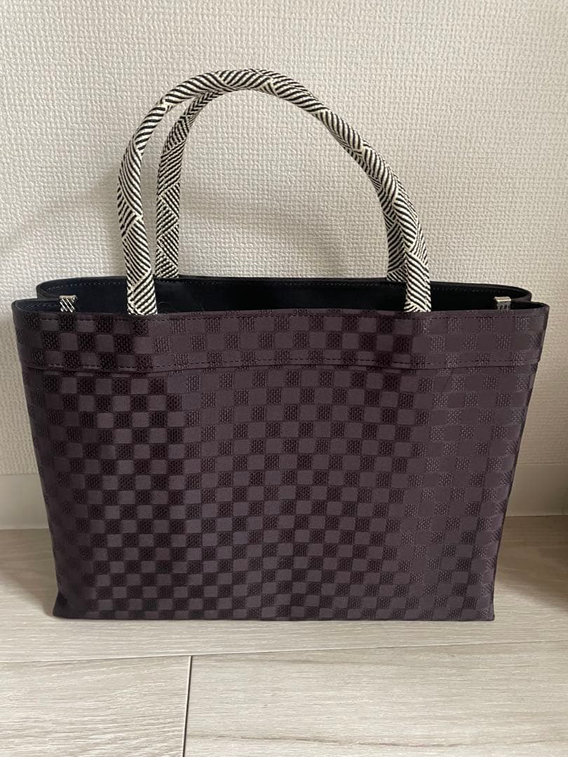 衿秀　和装バック　着物バック　黒　A4