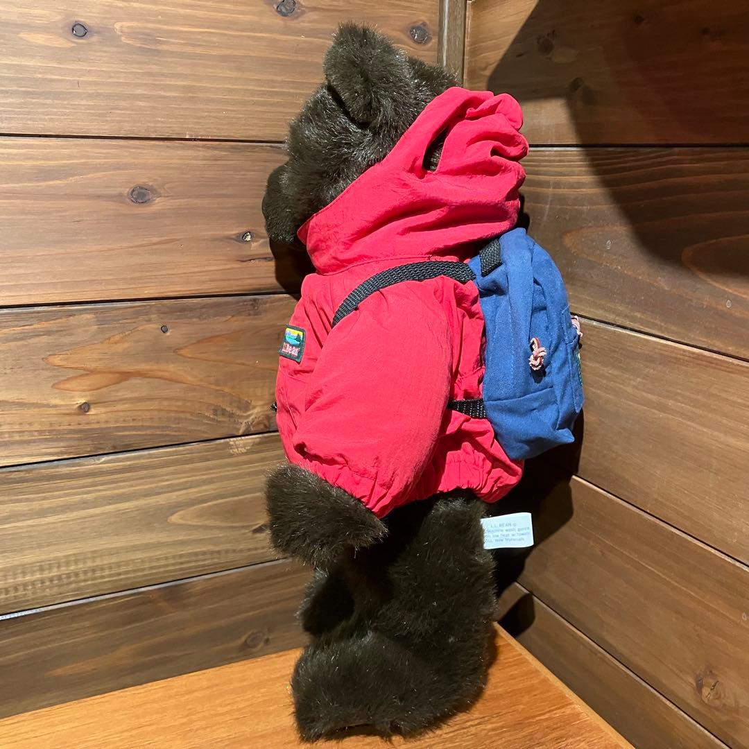 llbean teddy bear コラボ　ぬいぐるみ　アノラックパーカー　赤