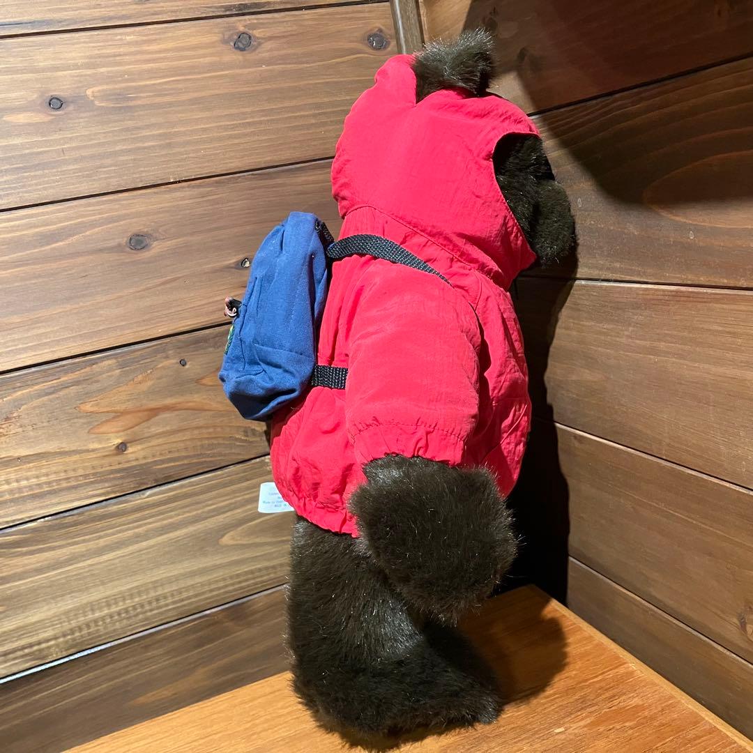 llbean teddy bear コラボ　ぬいぐるみ　アノラックパーカー　赤