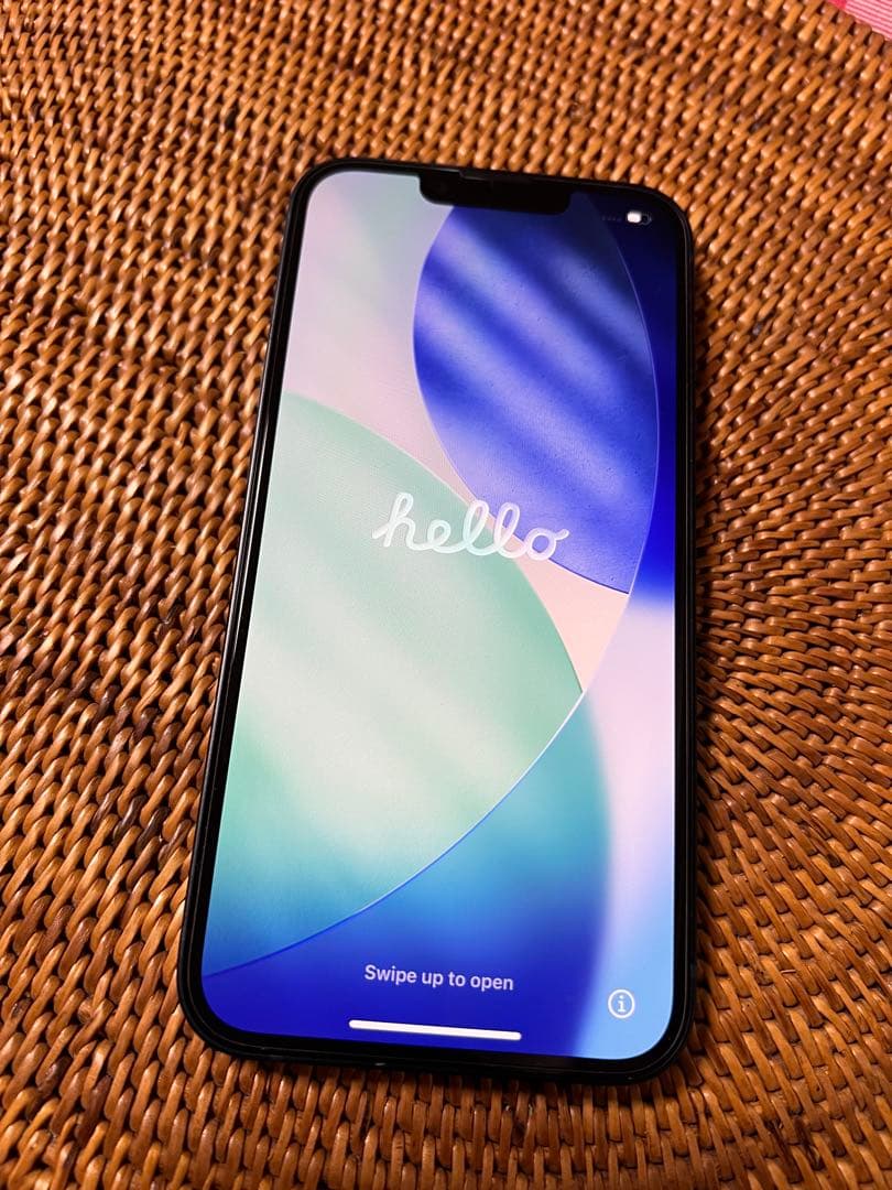 M*s様 美品 箱あり iPhone 13 128GB ガラスフィルム2枚付　タ