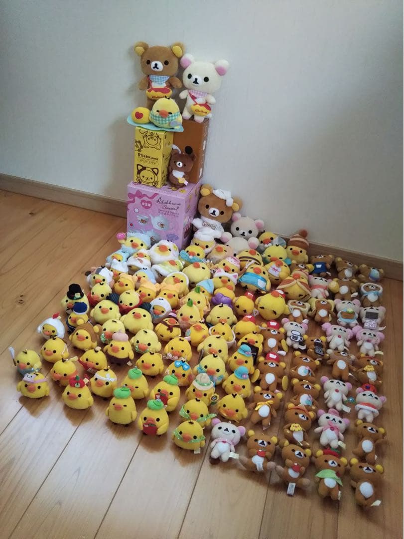 【rakutao公式アカウント01】 リラックマ ぬいぐるみセット110点
