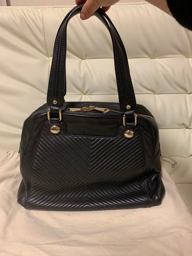 MaxMara ブラックレザーハンドバッグ