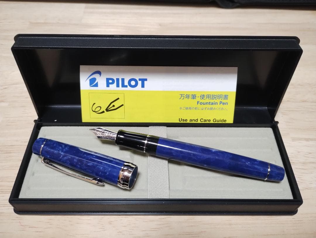 新品 PILOT レガンス青 万年筆 F