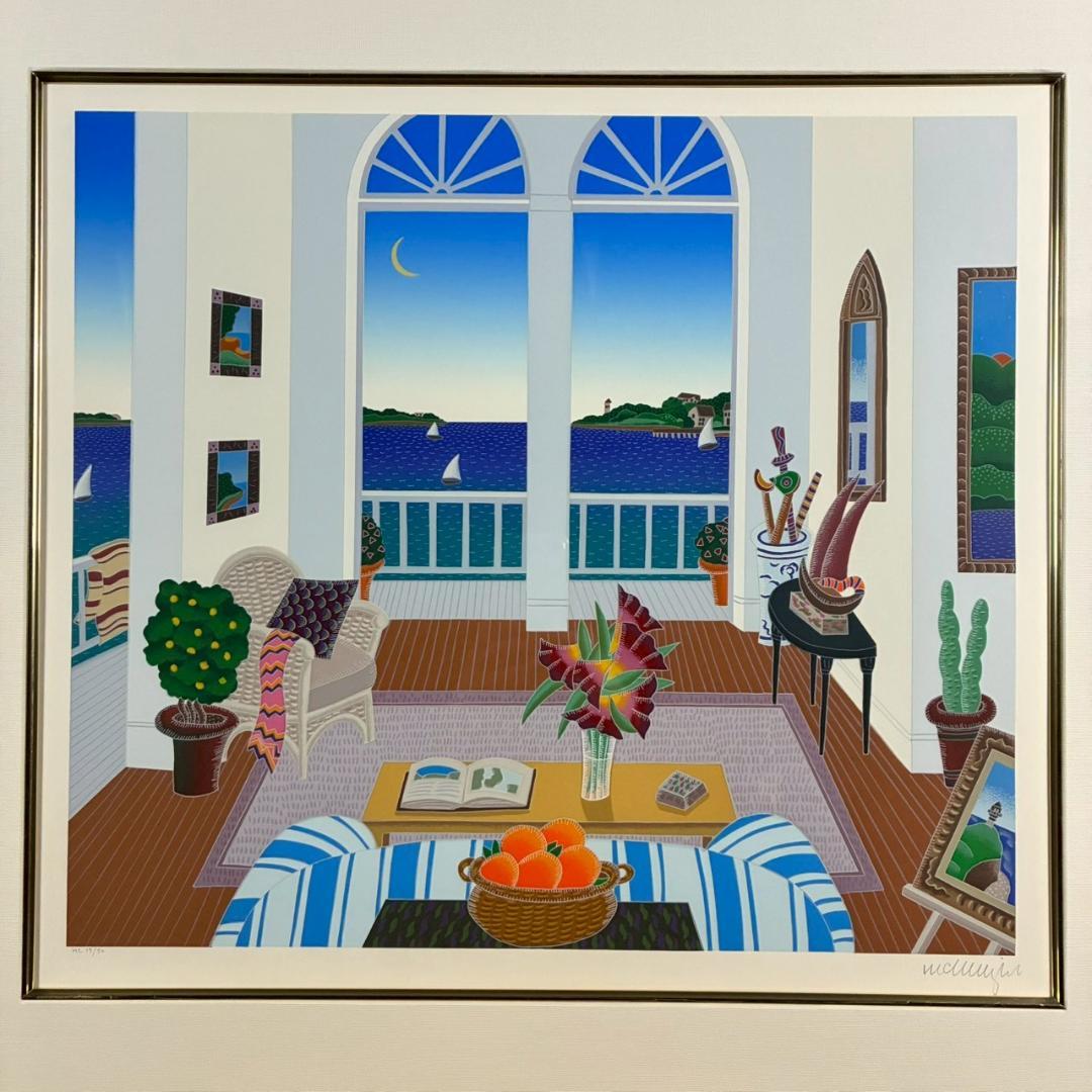 美品 トーマス・マックナイト「マダケット」シルクスクリーン サイン入 画廊シール