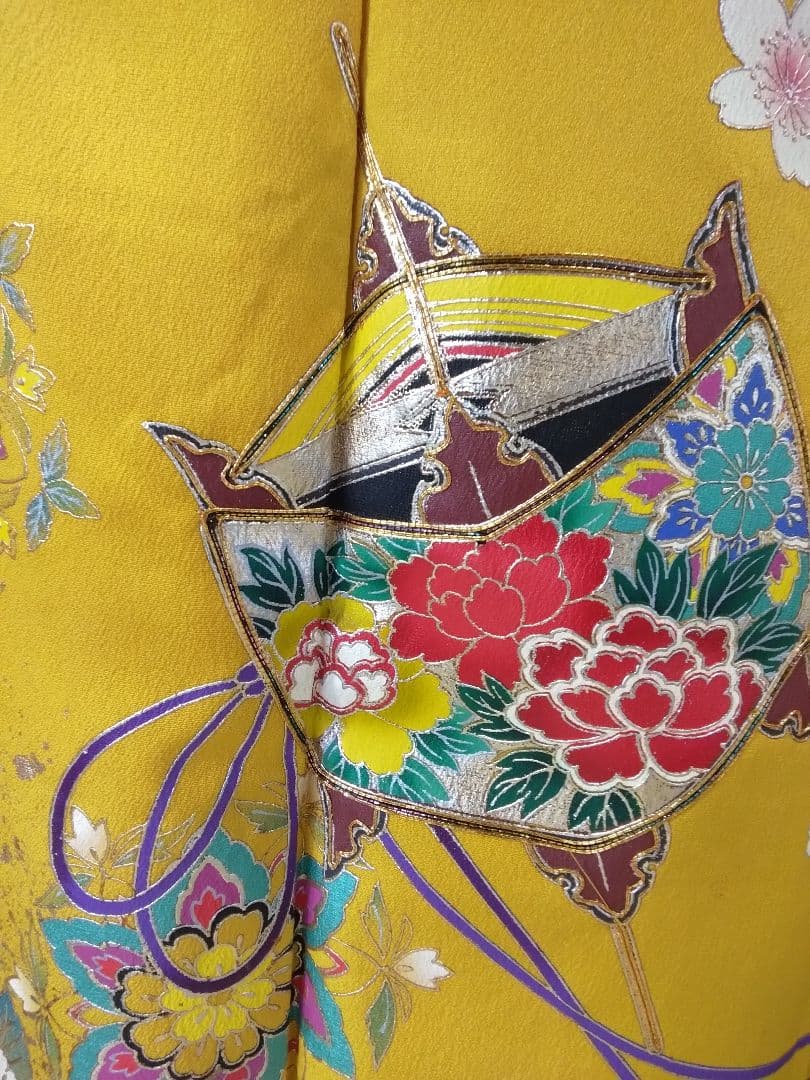 振袖フルセット、正絹振袖、成人式、重ね衿、帯揚げ、帯締め、西陣袋帯