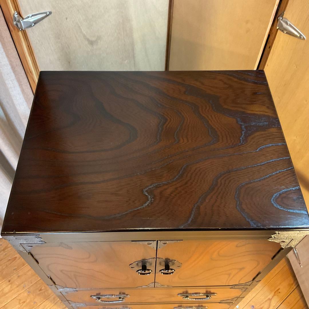 アンテーク調 和たんす 整理タンス 開き戸タンス 民芸箪笥 民芸家具 和風