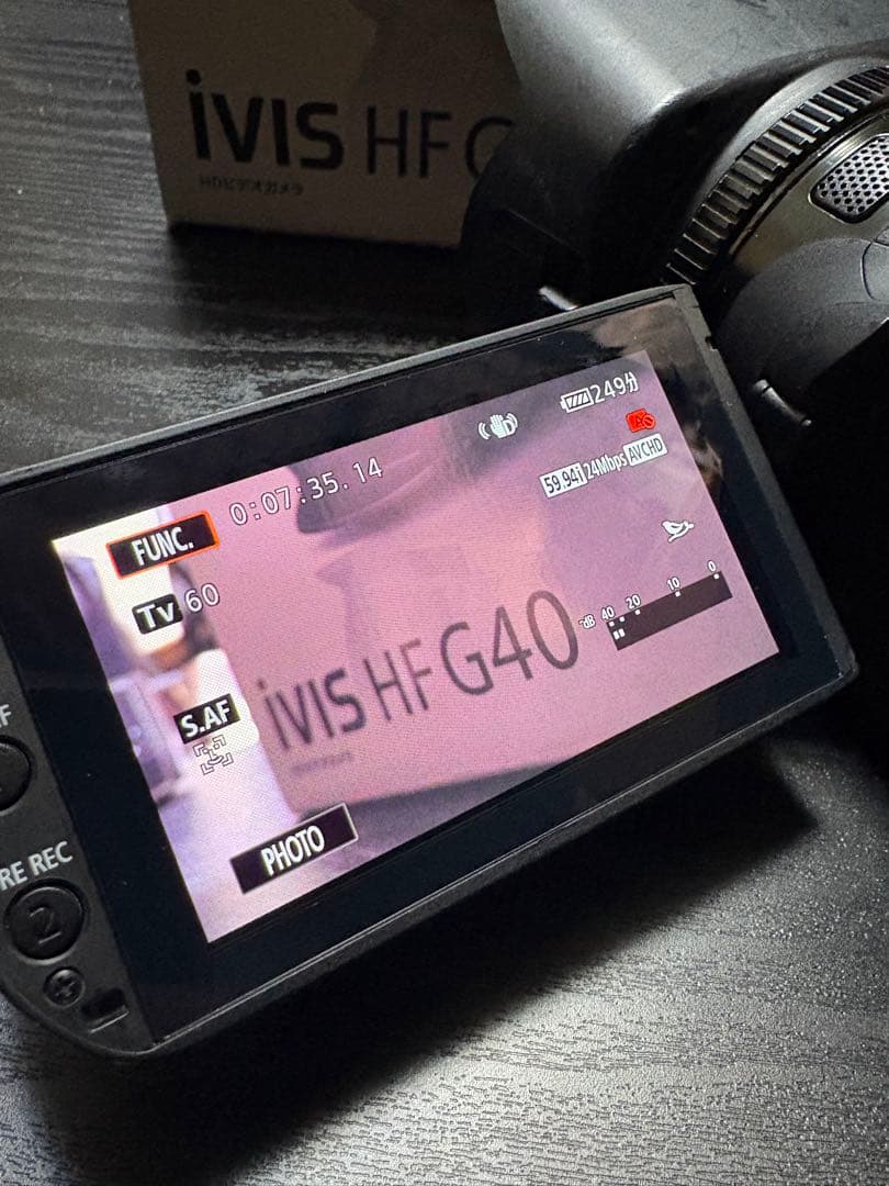 【難あり】canon ivis HF G40プロ仕様ビデオカメラ