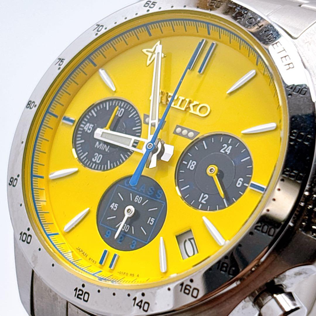 285 セイコー　8T63-01E0 ドクターイエロー　限定　腕時計　希少　美品