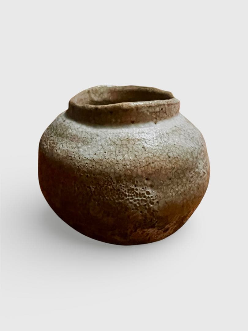 川瀬隆一郎　崎陽高麗　小壺　花入　唐津焼　高麗　井戸茶碗