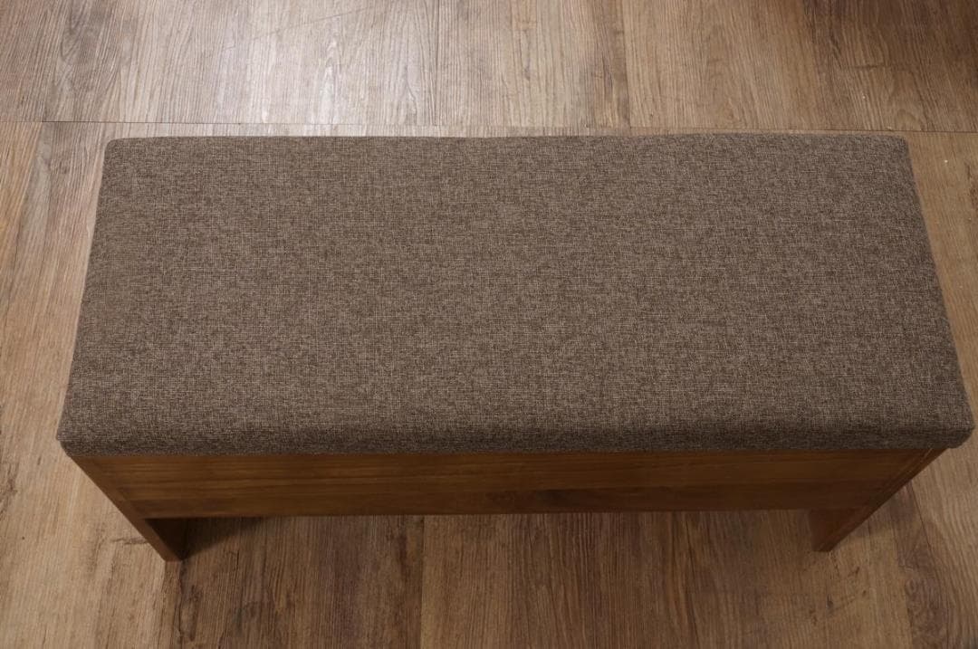 【新品・未使用】　北欧調ベンチチェアー　スツール　椅子 収納庫　幅70cm