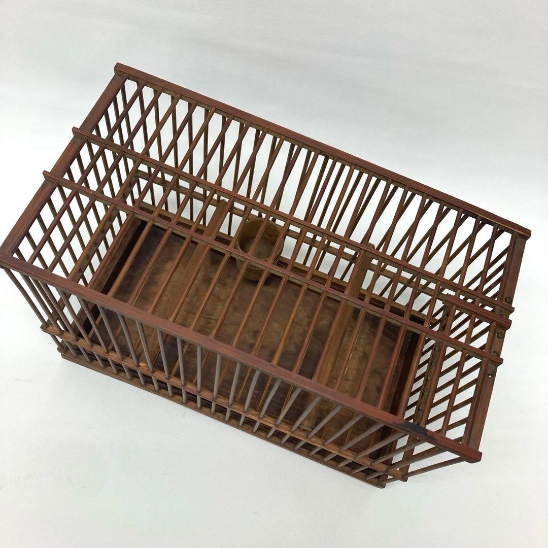 鳥籠 鳥かご レトロ竹細工