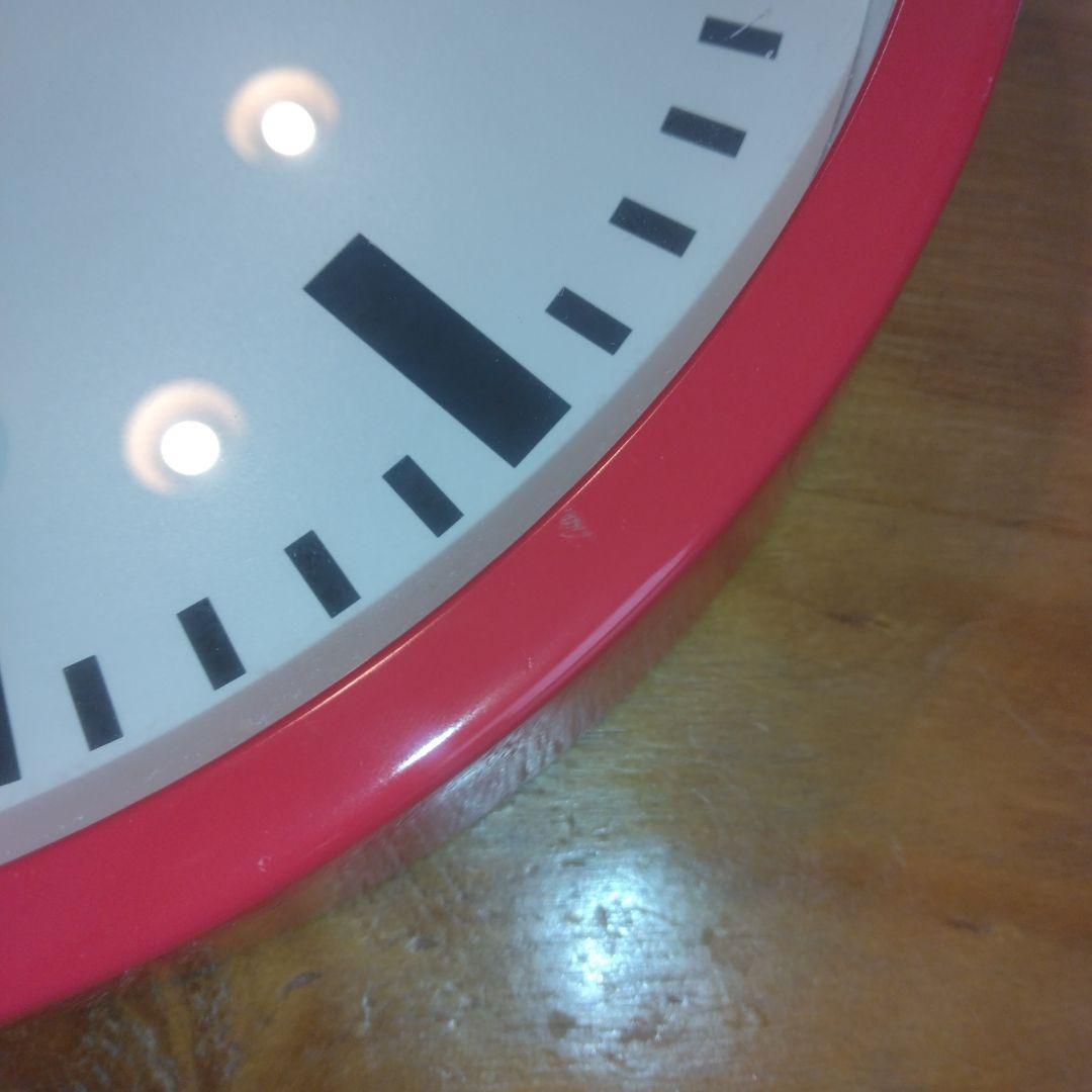 美品　モンディーン 掛け時計 ウォールクロック　MONDAINE 　レッド