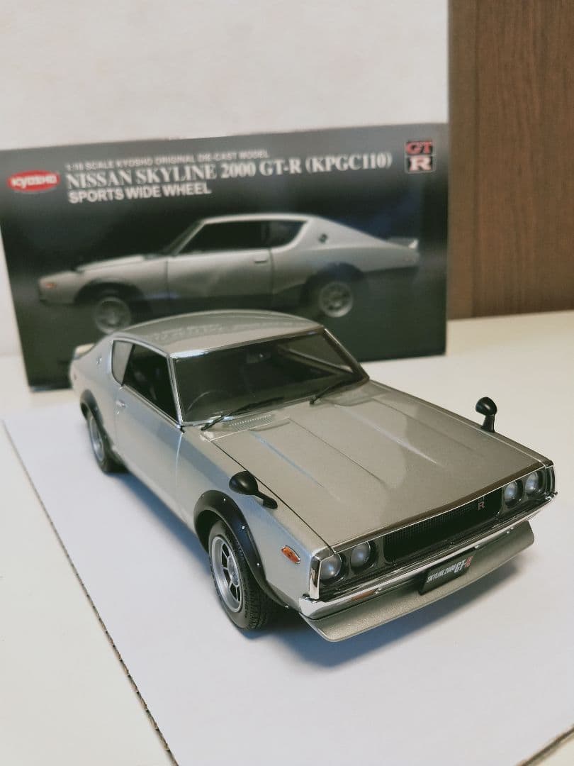 京商1/18日産スカイライン2000GTR【希少ハヤシキャストワイドホイール】