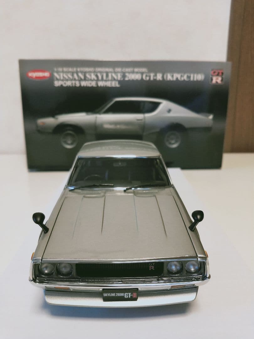 京商1/18日産スカイライン2000GTR【希少ハヤシキャストワイドホイール】