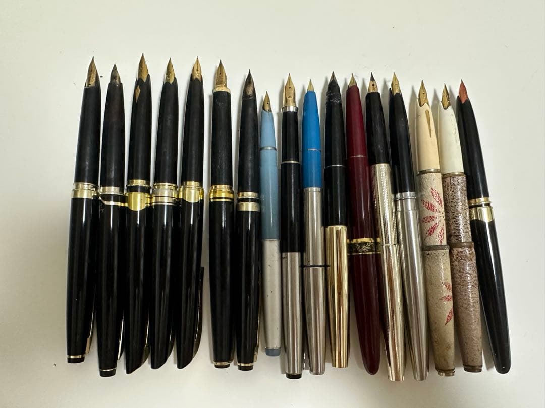 18K 14K 21K 22K 刻印あり 万年筆 17本 プラチナ　Sailor