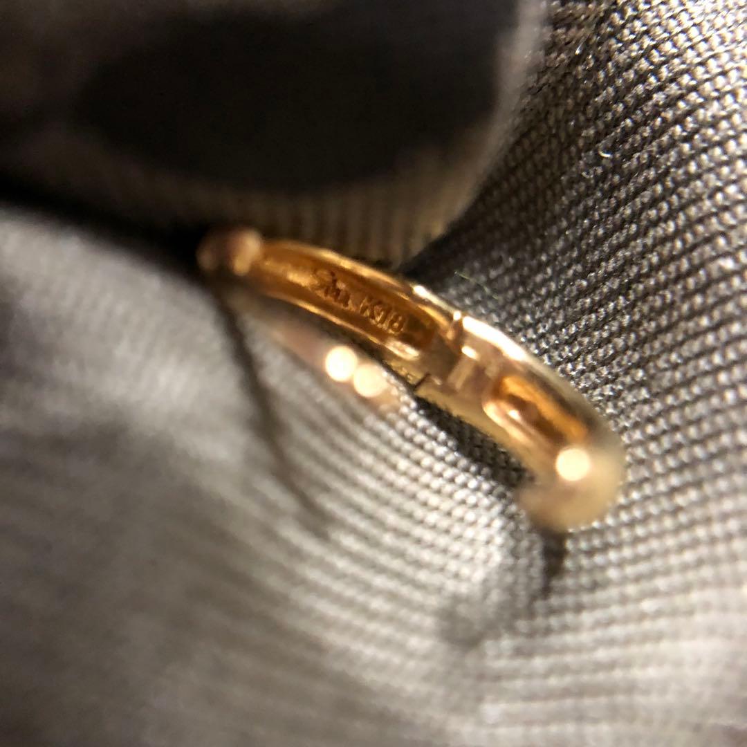 STAR JEWELRY K18 クリップフープピアス