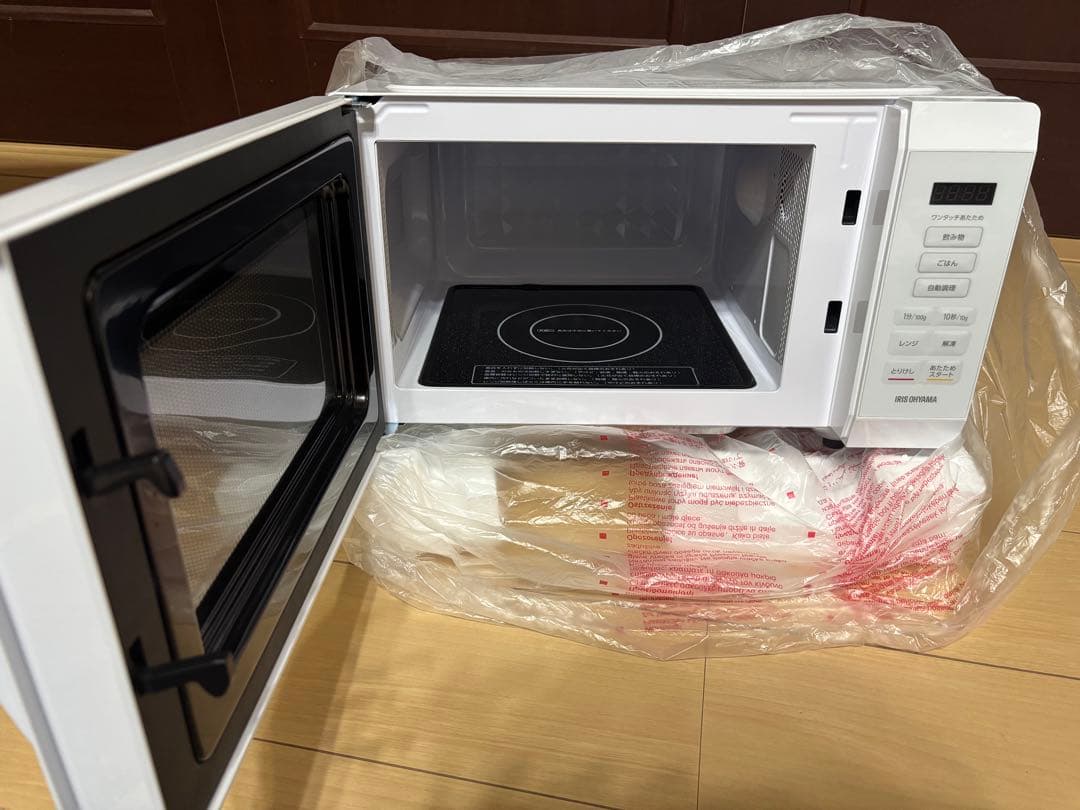 ◼️一回お試しのみ◼️アイリスオーヤマ　 電子レンジ　フラットテーブル　18L