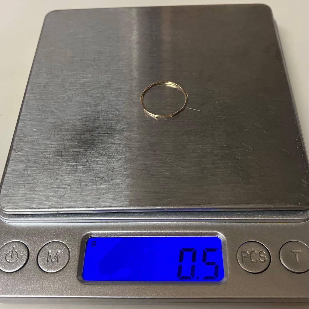 【値下げ×】【素敵】K18 デザイン　リング