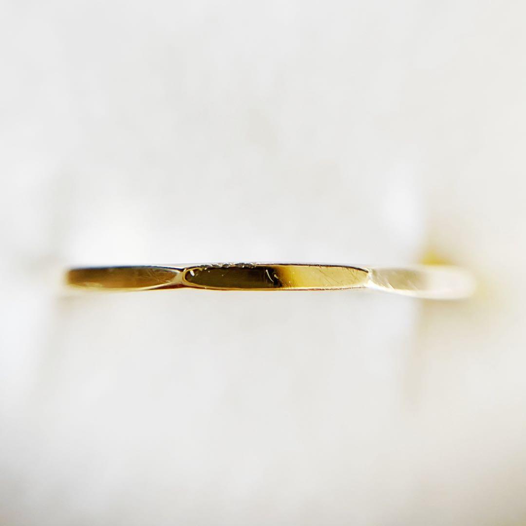 【値下げ×】【素敵】K18 デザイン　リング