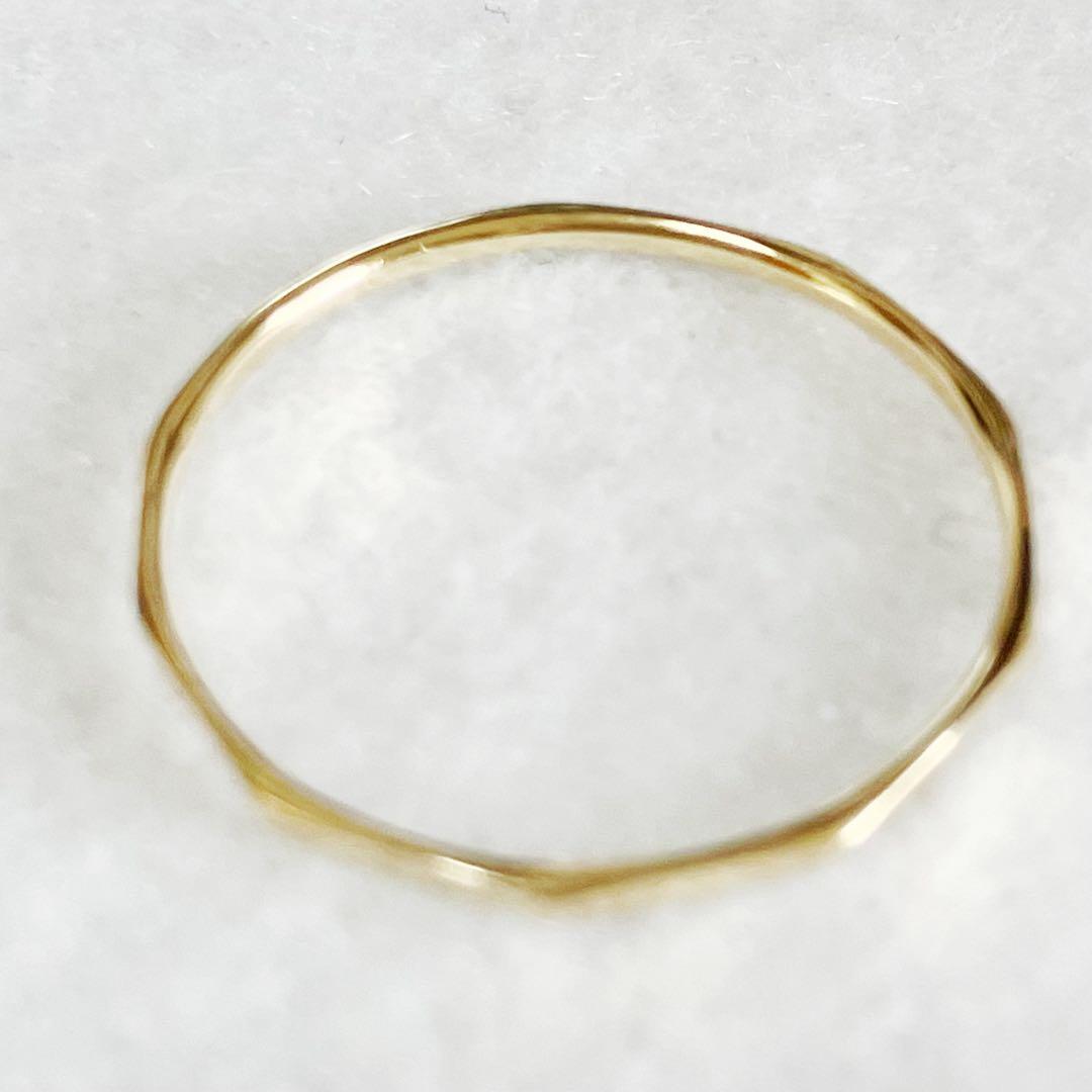 【値下げ×】【素敵】K18 デザイン　リング