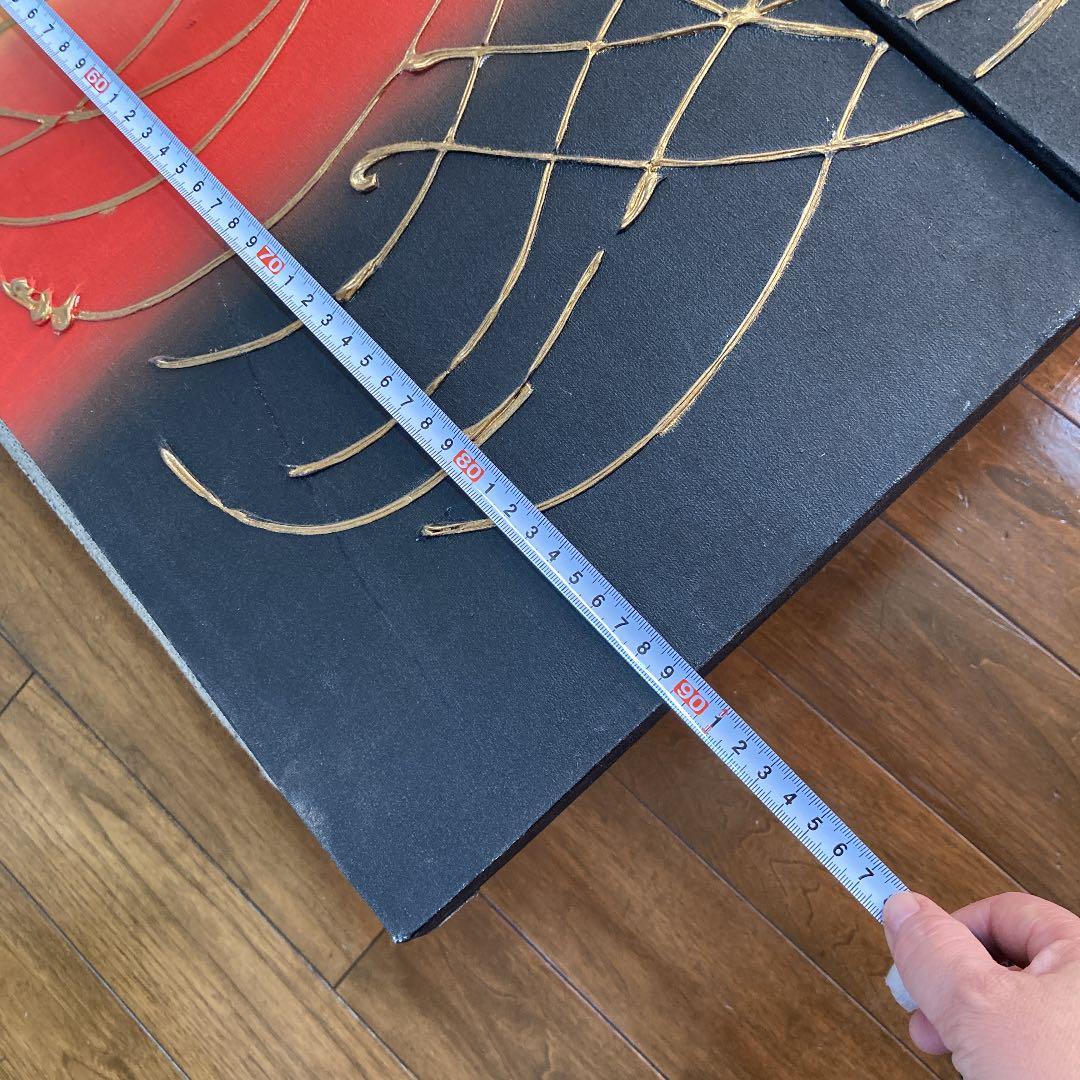 アート　3連　インテリア　開運　ハス　蓮　幸福