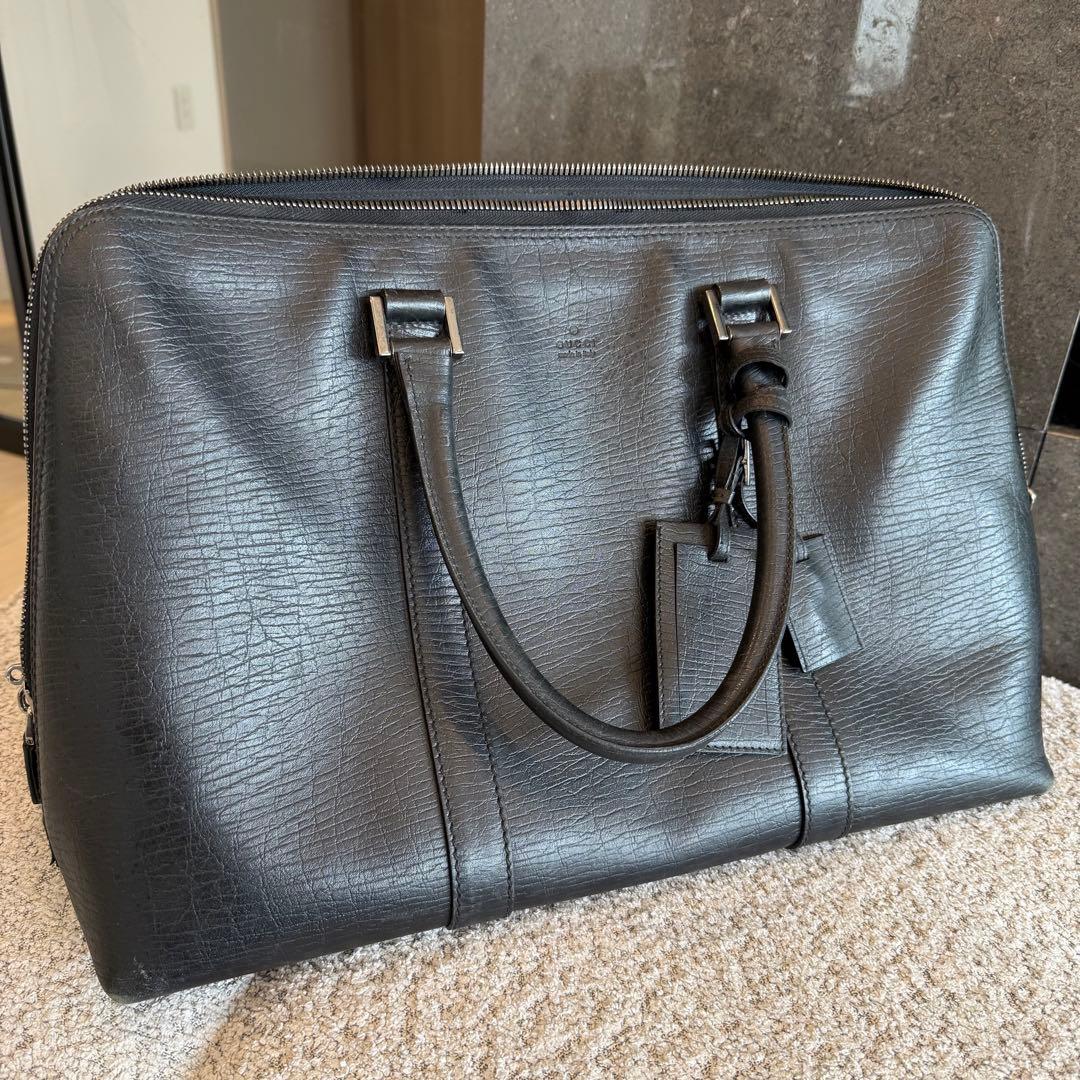 GUCCI（グッチ）ビジネスバッグ ブラック レザー
