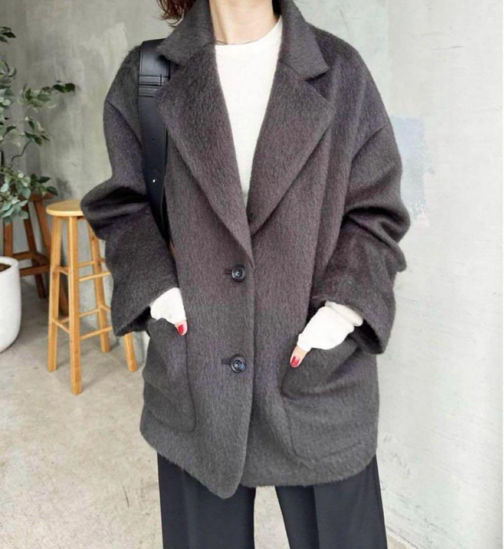 Spick and Span シャギージャケットコート