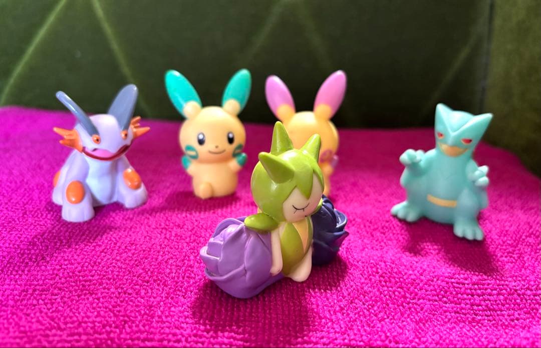 【限定品】ポケモンキッズ 色ちがい5体セット プラスル マイナン ジュカイン 他