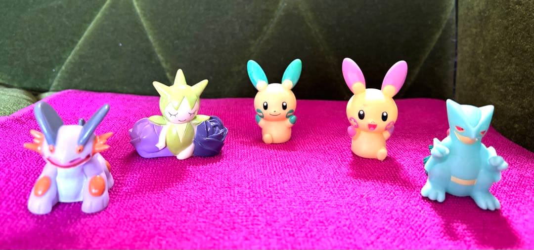 【限定品】ポケモンキッズ 色ちがい5体セット プラスル マイナン ジュカイン 他