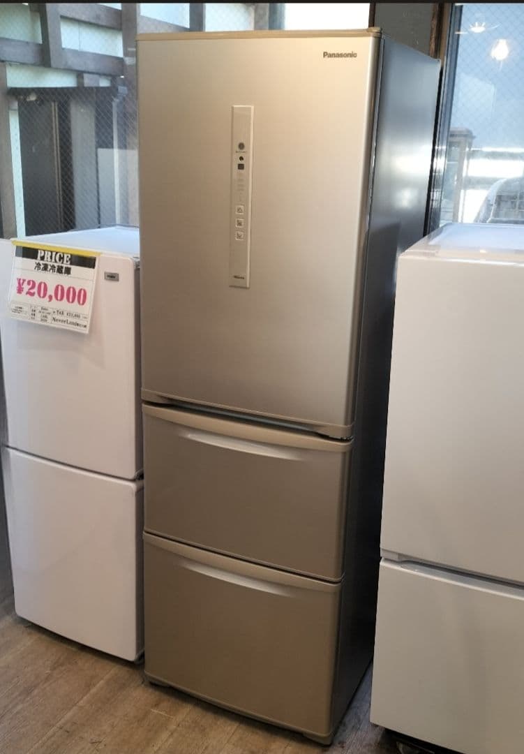 M♦パナソニック　冷凍冷蔵庫　365L　NR-C371N-N　2020年製