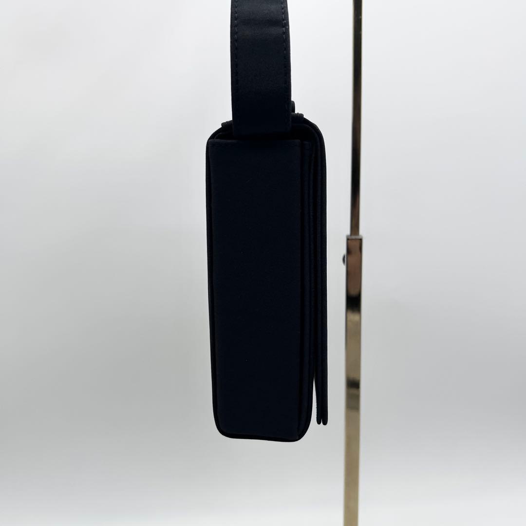 C71 極美品 FOXEY ブラックフォーマル ハンドバッグ 2way 黒