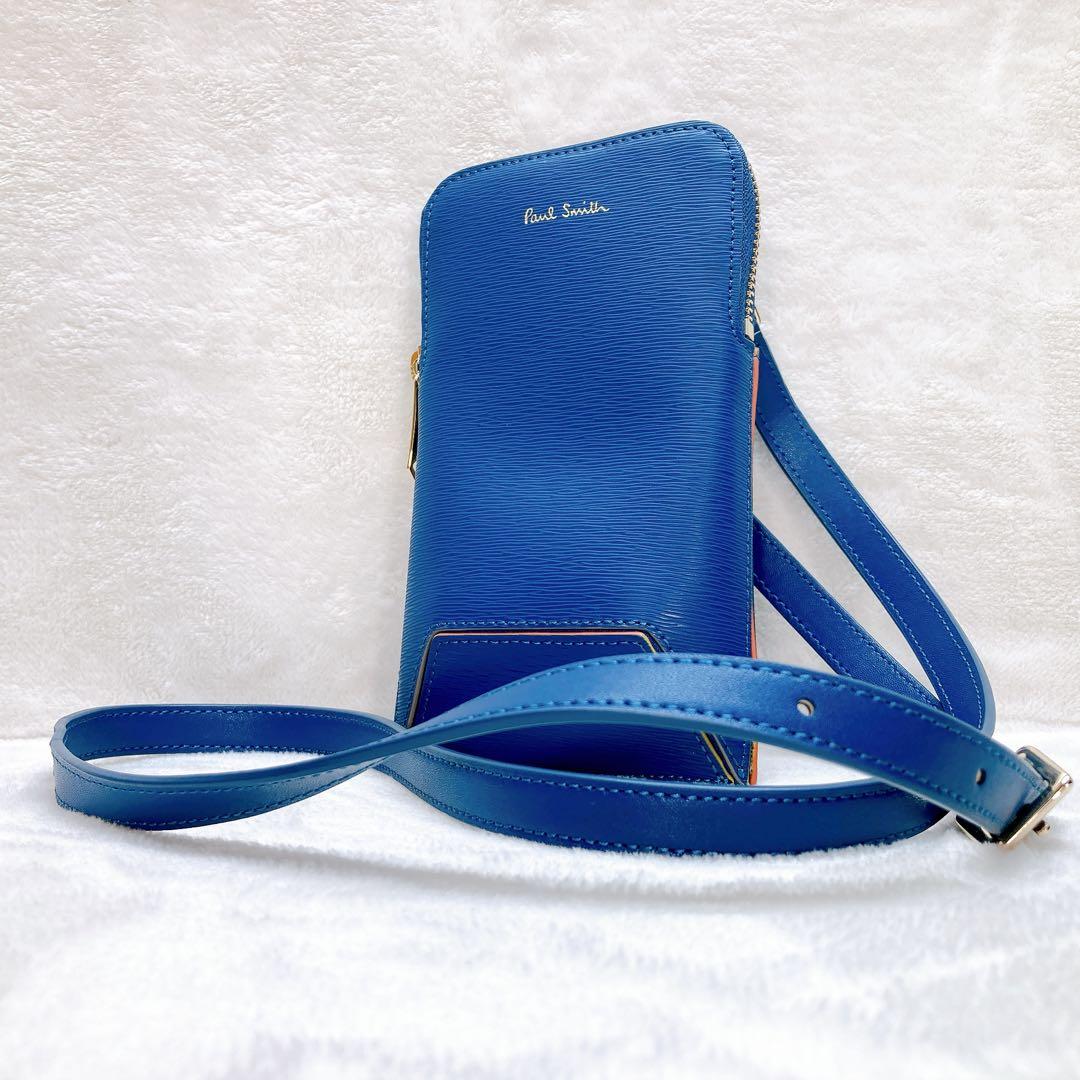 ✨極美品✨ポールスミス スマホショルダー フォンケース レザー ポシェット