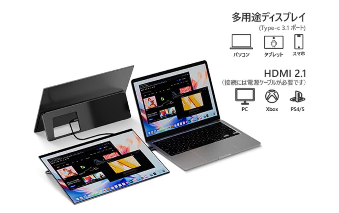 EWEI 18インチ モバイルモニター 本体RQHG-180PW