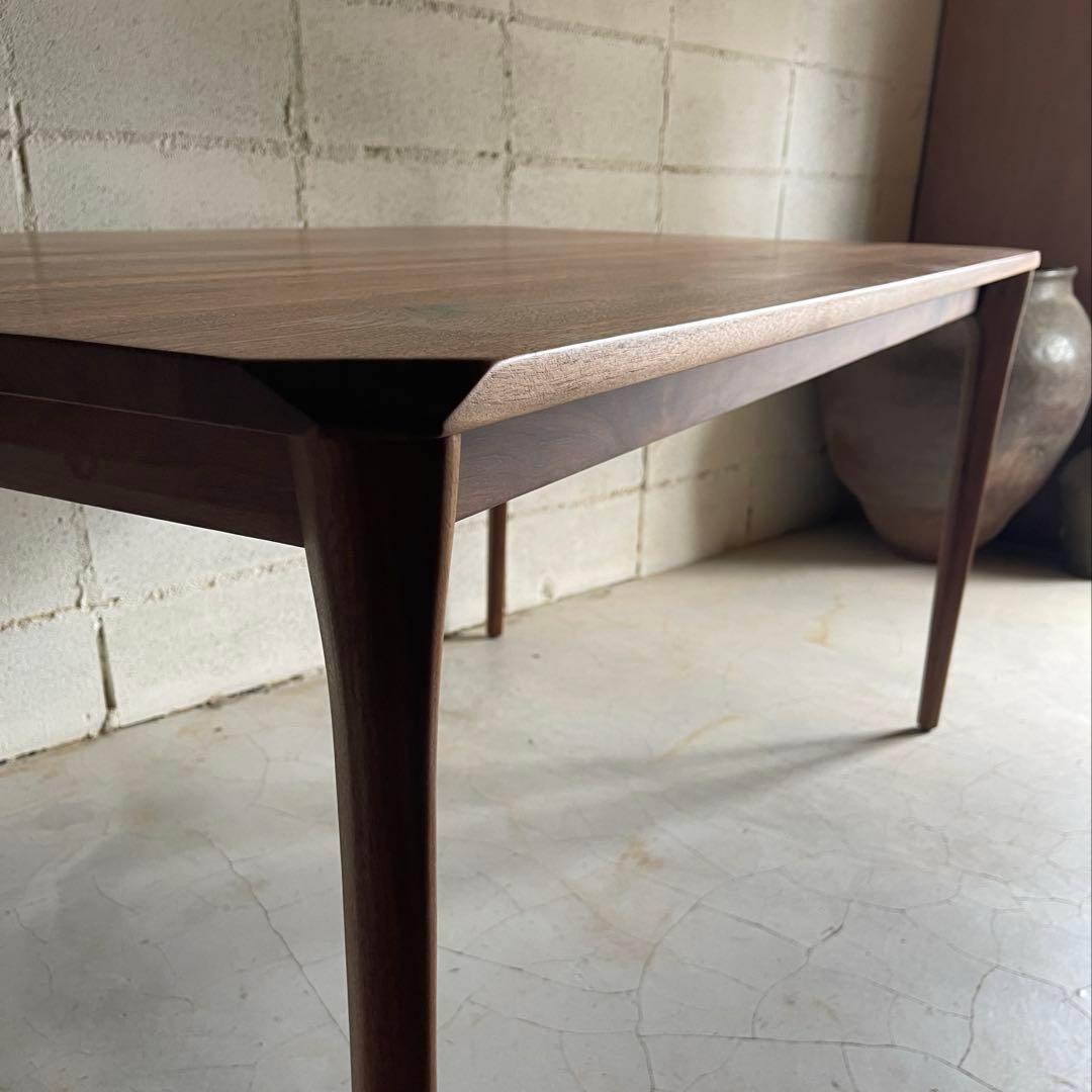 コスパクリエーション　天然木 ウォールナット 無垢材　ダイニングテーブル