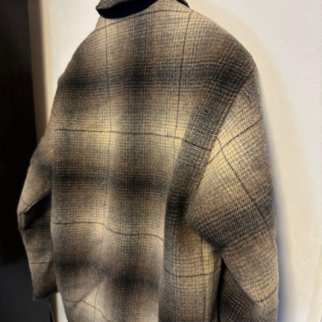 Wool rich ウールリッチグレー系チェック柄ジップアップジャケット