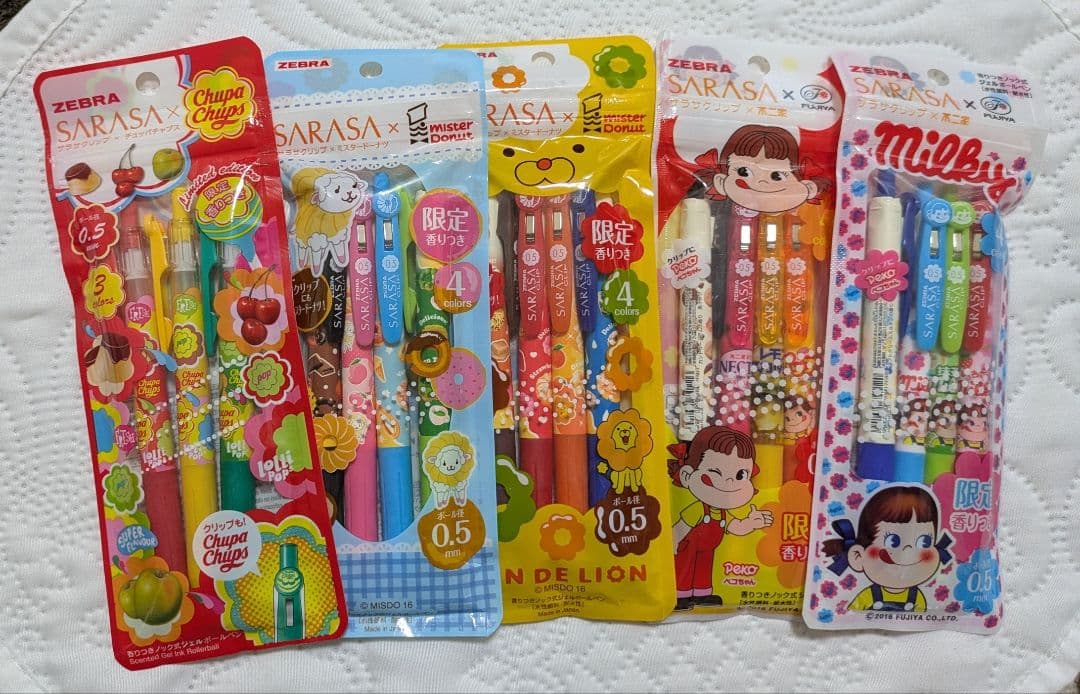 [ZEBRA] SARASAクリップ 限定 ミスド 不二家 チュッパチャプス