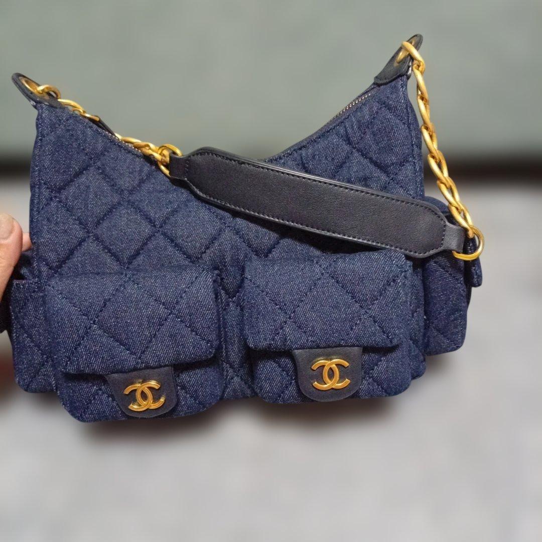 ネイビー ショルダーバッグ