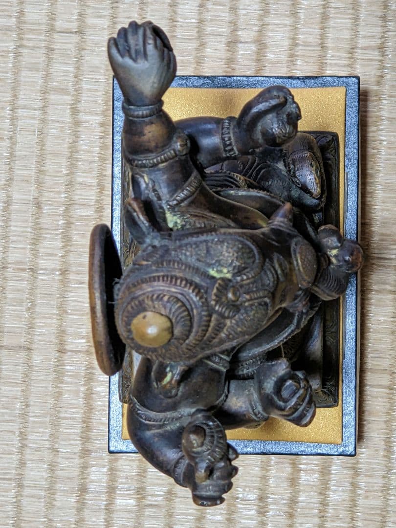 ♦仏教美術 インド 古仏 ガネーシャ 仏像 銅製 コレクション骨董品アンティーク