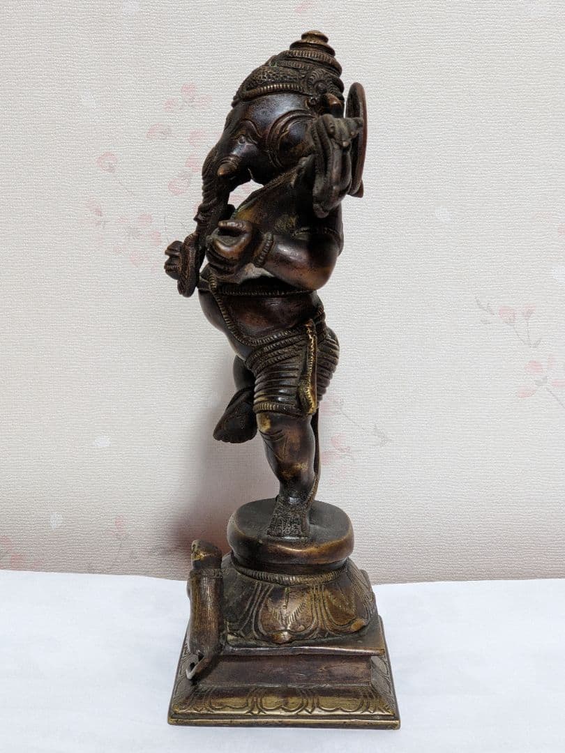 ♦仏教美術 インド 古仏 ガネーシャ 仏像 銅製 コレクション骨董品アンティーク
