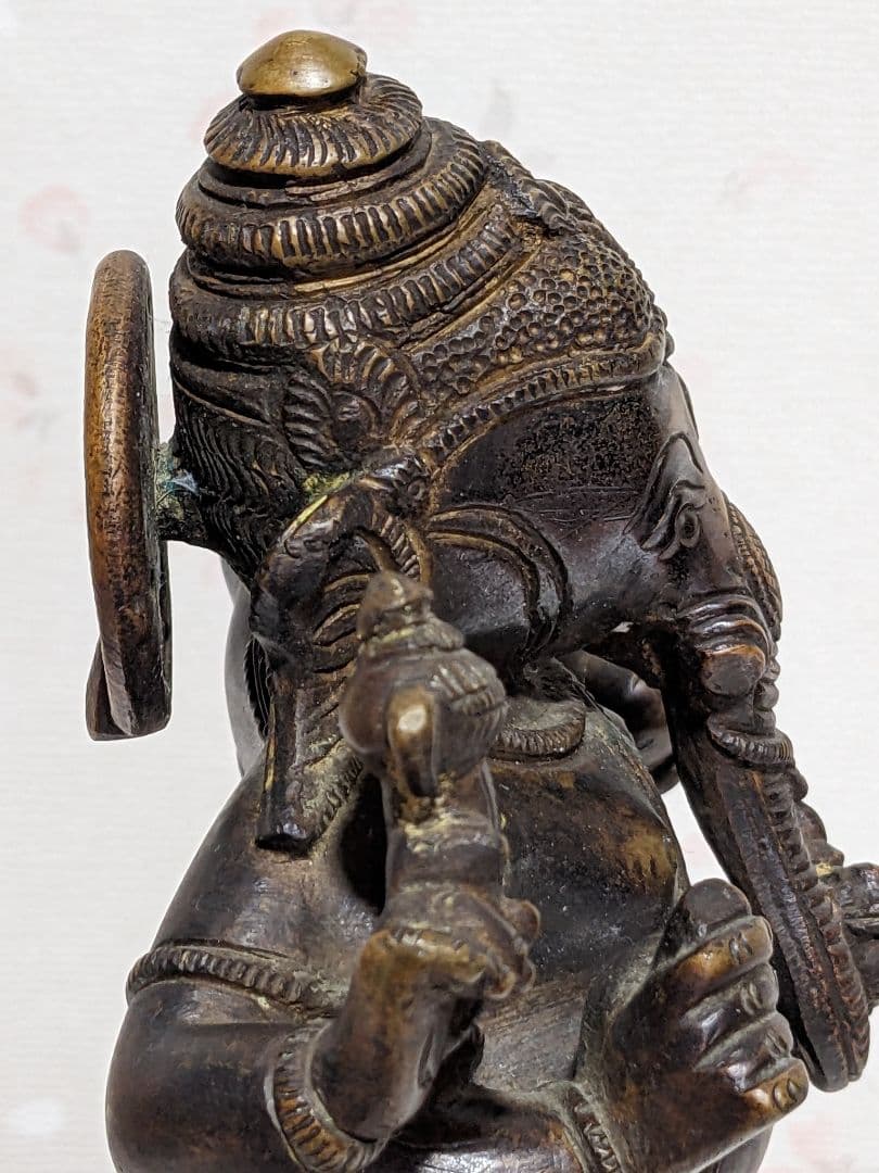 ♦仏教美術 インド 古仏 ガネーシャ 仏像 銅製 コレクション骨董品アンティーク