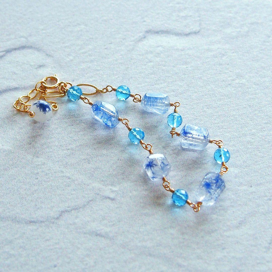 Kaya様　デュモルチェライトインクォーツ　ブレスレット　14kgf　他2点