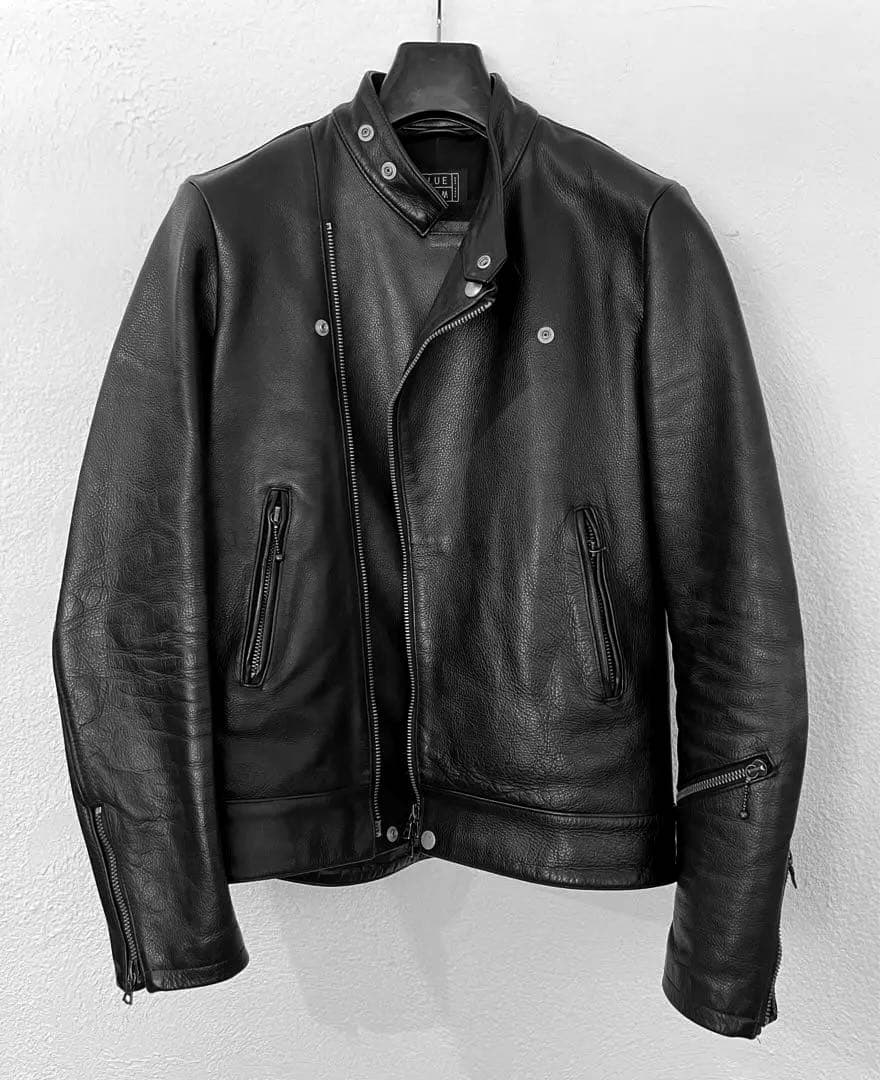 【週末限定★値引き】ライダースジャケット　ブラック　ロンジャン　XS