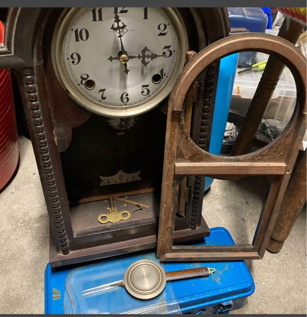 ゼーユー時計会社 8日巻 ヴィンテージ柱時計