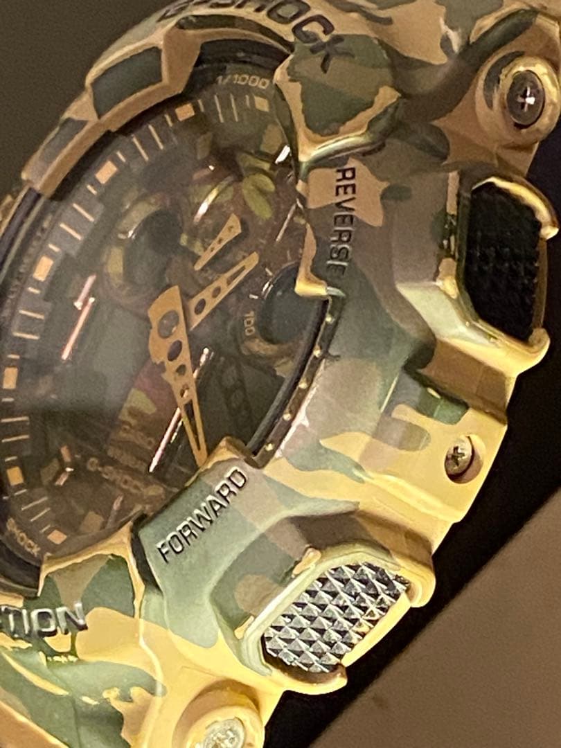 【生産終了品　希少極美品　電池新品】 G-SHOCK GA-100CM カモフラ