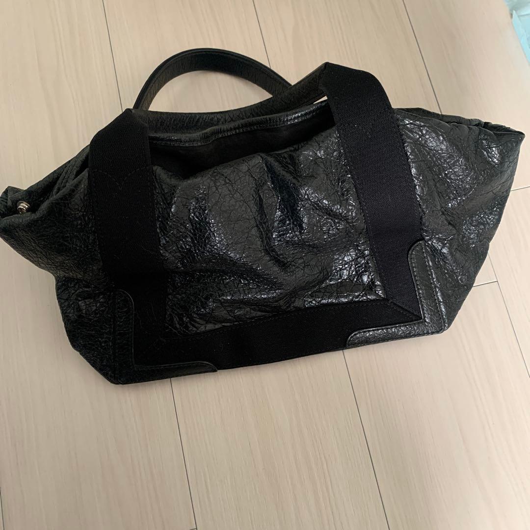 バレンシアガ ネイビーカバス S トートバッグ ブラック