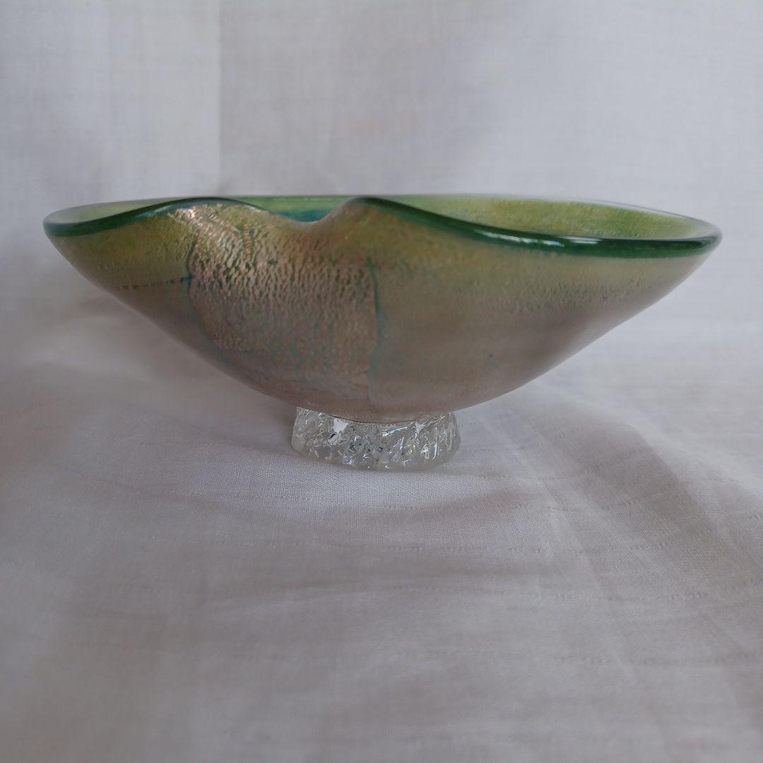 ガラス抹茶碗(富山ガラス工房)