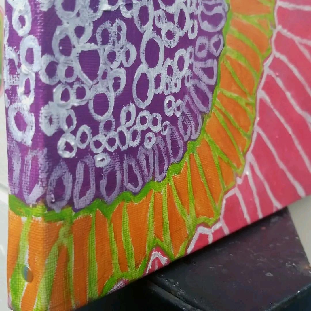 油絵　よっこ　スプリングフラワー　ボタニカルアート