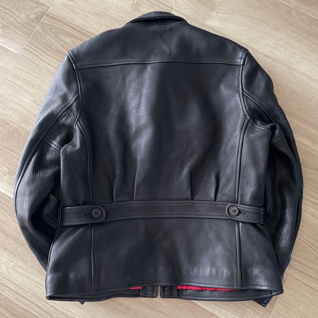 美品THE FLAT HEAD ディアスキン レザージャケット 42