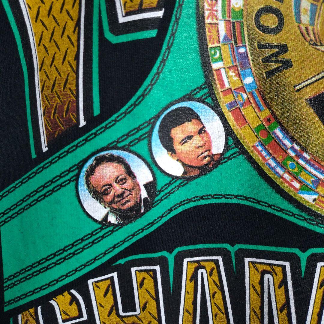 WBC公式★ボクシング チャンピオンベルト 両面プリント 半袖Tシャツ 黒 L